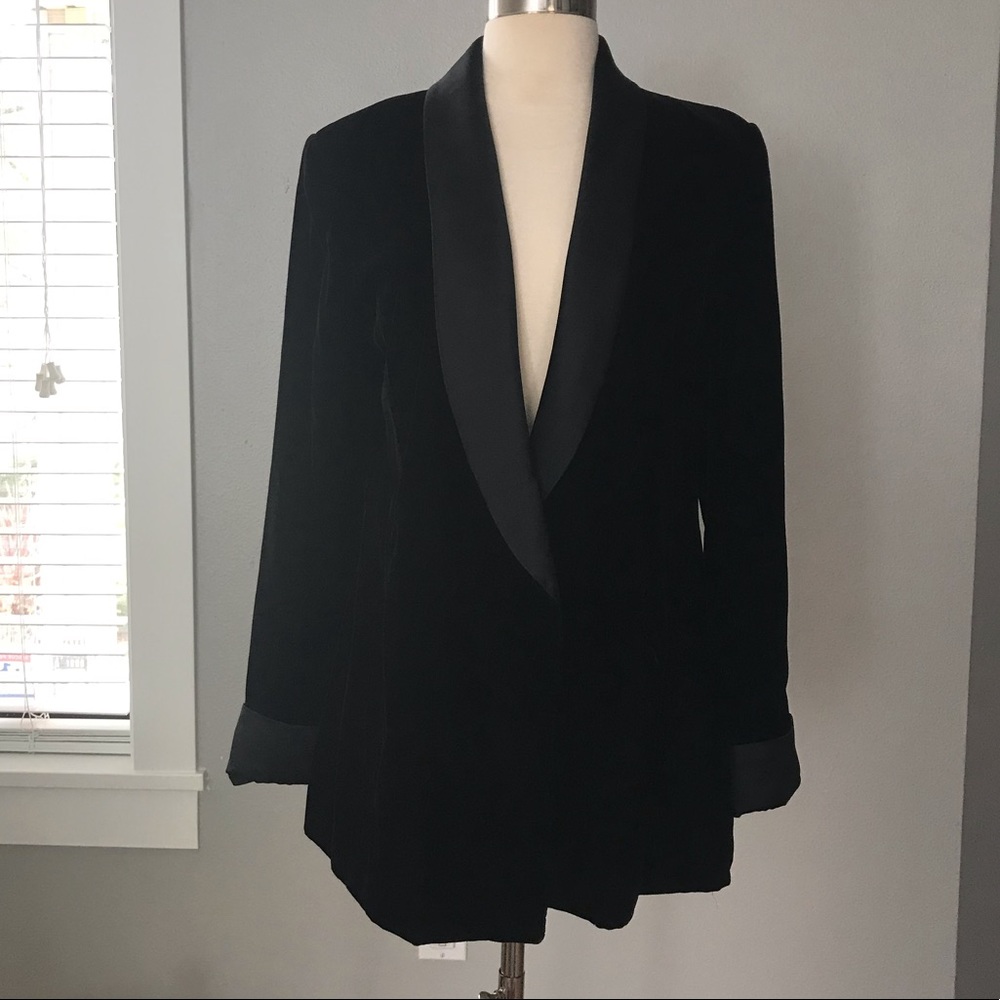 Bob Mackie vintage smoking tuxedo jacket